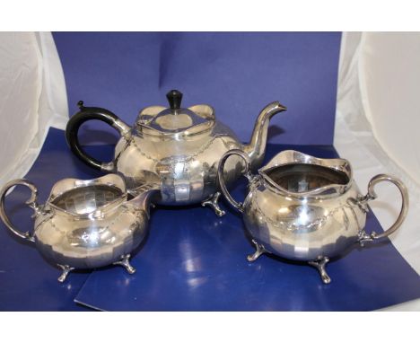 An antique Victorian silver plated tea service by Viners of Sheffield 
