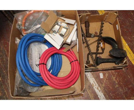A job lot of hoses &amp; tools etc 