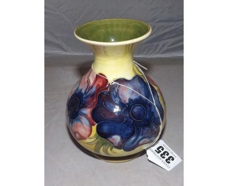 MOORCROFT POTTERY VASE 5" TALL PEONY PATTERN