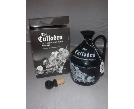 THE CULLODEN OLD HIGHLAND MALT "THE SPIRIT OF THE HIGHLAND CLANS" CERAMIC DECANTER 40%VOL 700ML BOX SET