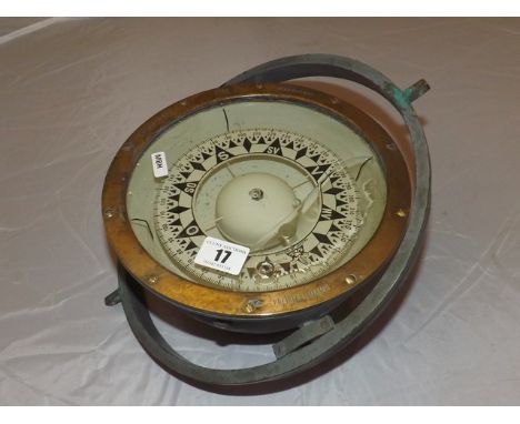 SHIPS BINNACLE COMPASS KOBENHAVEN DENNMARK 