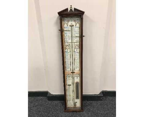 A mahogany cased Admiral Fitzroy barometer