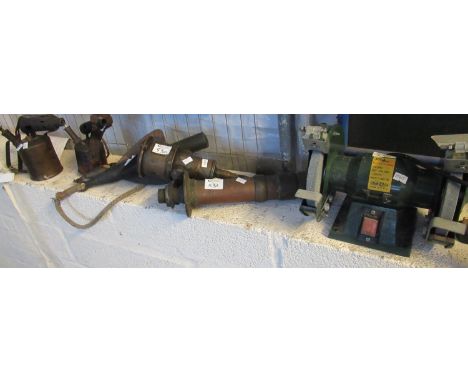 Proplus tool grinder, together with a Walker's cherub Mark II gauge, blow torches, ship's log etc. (B.P. 21% + VAT) 
