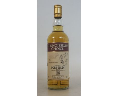 PORT ELLEN 1982 CONNOISSEURS CHOICE
1 bottle.  Port Ellen 1982 Connoisseurs Choice Single Malt Scotch Whisky.  70cl.  43% abv