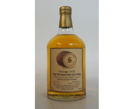 OBAN 1978
1 bottle.  Oban 18 Year Old Vintage 1978.  70cl.   59% abv.  A Signatory bottling  distilled on 26/1/78 and bottled