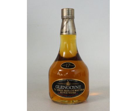 GLENGOYNE 17 YEAR OLD
1 bottle.  Glengoyne 17 Year Old Single Malt Scotch Whisky.  OB.  75cl.  43% abv.  A good example of th