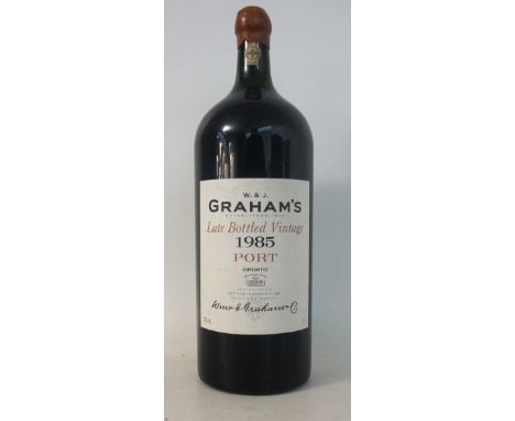 W&J GRAHAM'S LATE BOTTLED VINTAGE PORT 1985 - 6 LITRE
1 bottle.  Graham's LBV 1985 Port.  6 Litres.  20% abv.  An enormous bo