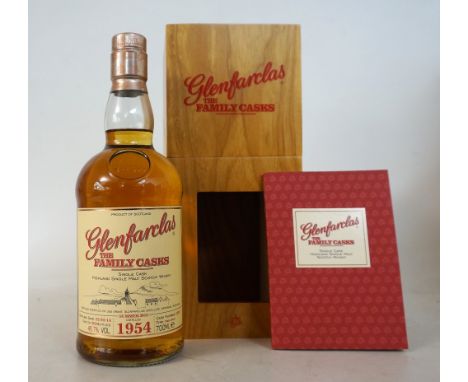 GLENFARCLAS 1954 FAMILY CASK - SUMMER 2014 BOTTLING
1 bottle.  Glenfarclas 1954 - The Family Casks - Summer 2014 Single Malt 