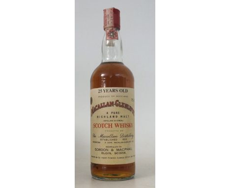 MACALLAN 25YO - GORDON & MACPHAIL
1 bottle.  Macallan-Glenlivet 25 Year Old Single Malt Scotch Whisky.  75cl.  40 degrees.  B