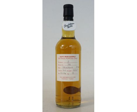 SPRINGBANK 18 YEAR OLD TRADE SAMPLE
1 bottle.  Springbank 18 Year Old Single Malt Scotch Whisky.  70cl.  55.5% abv.  A rare b