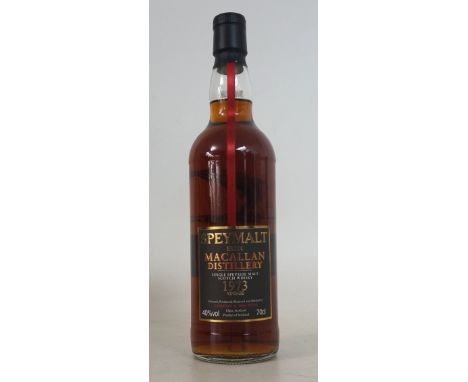 SPEYMALT FROM THE MACALLAN DISTILLERY 1973 VINTAGE
Distilled 1973 and bottled 2006 by Gordon & MacPhail,  Elgin. In original 