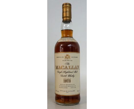 MACALLAN 18YO - 1973
1 bottle.  Macallan 18 Year Old 1973 Vintage Single Malt Scotch Whisky.  OB.  75cl.  43% abv.  Distilled