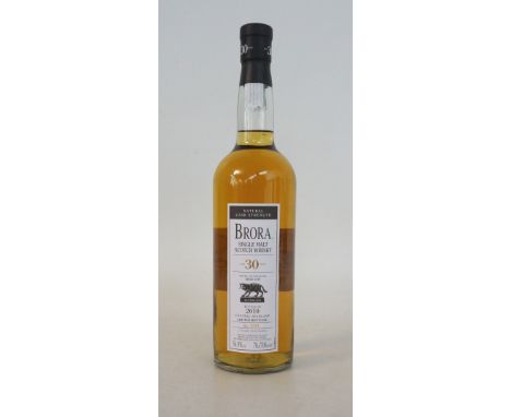 BRORA 30 YEAR OLD LIMITED EDITION 2010
1 bottle.  Brora 30 Year Old Single Malt Scotch Whisky.  OB.  70cl.  54.3% abv.  Bottl