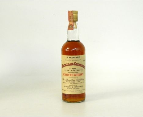 MACALLAN 10YO BOTTLED BY GORDON & MACPHAIL
Single Malt Scotch Whisky. Macallan-Glenlivet 10yo bottled by Gordon & MacPhail fo