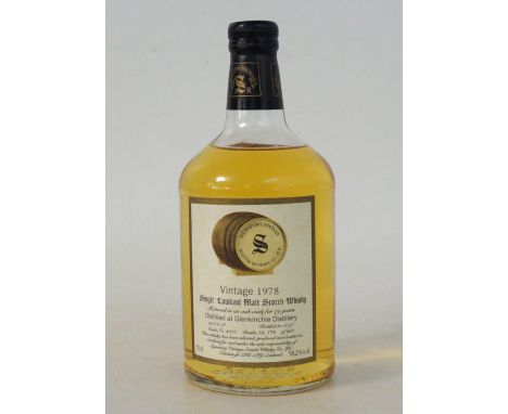 GLENKINCHIE 1978 - SIGNATORY
1 bottle.  Glenkinchie Vintage 1978.  Single Malt Scotch Whisky.  70cl.  58.2% abv.  Bottled by 
