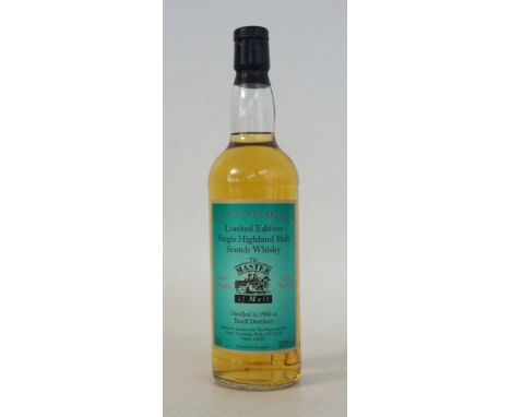 BANFF 1980 - MASTER OF MALT
1 bottle. Banff 18 Year Old Single Malt Scotch Whisky.  70cl.  50% abv.  Distilled 1980.  Bottled