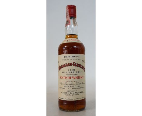 MACALLAN-GLENLIVET 1947 - G&M
1 bottle.  Macallan-Glenlivet 32 Year Old Single Malt Scotch Whisky.  75cl.  43 degrees grad.  