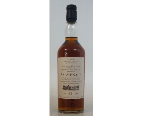 BALMENACH 12 YEAR OLD FLORA & FAUNA
1 bottle.  Balmenach 12 Year Old Single Malt Scotch Whisky.  OB.  70cl.  43% abv.  Bottle
