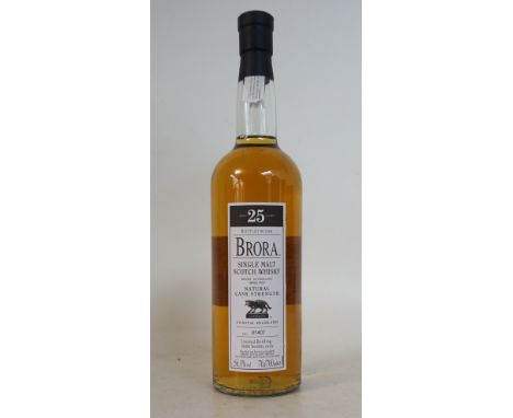 BRORA 25 YEAR OLD LIMITED EDITION 2008
1 bottle.  Brora 25 Year Old Single Malt Scotch Whisky.  OB.  70cl.  56.3% abv.  2008 