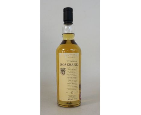 ROSEBANK 12 YEAR OLD - FLORA & FAUNA
1 bottle.  Rosebank 12 Year Old Single Malt Scotch Whisky.  70cl.  43% abv.  Bottled as 