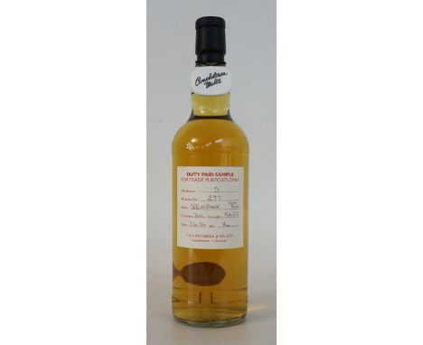 SPRINGBANK 16 YEAR OLD TRADE SAMPLE
1 bottle.  Springbank 16 Year Old Single Malt Scotch Whisky.  70cl.  54.2% abv.  A rare b