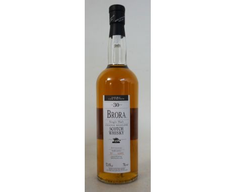 BRORA 30 YEAR OLD LIMITED EDITION 2005
1 bottle.  Brora 30 Year Old Single Malt Scotch Whisky.  OB.  70cl.  56.3% abv.  2005 