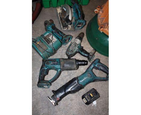 A TRAY OF MAKITA POWER TOOLS