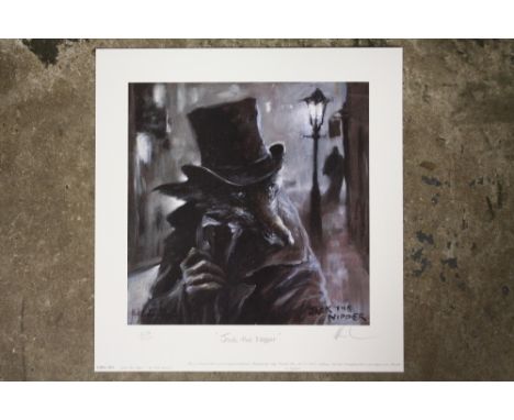 AN ORIGINAL SIGNED LIMITED EDITION MICK CAWSTON PRINT ENTITLED JACK THE NIPPER 275/500 - UNFRAMED