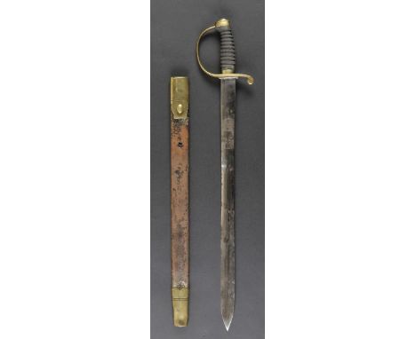 *Constabulary Hanger. A Victorian Berkshire Constabulary Hanger,  the 60cm straight steel blade etched with crown and 'Berk C