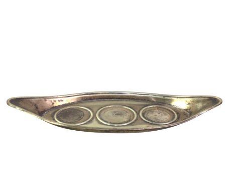 SILVER PLATED INKSTAND, LATE 9TH / EARLY 20TH CENTURY fitted with two ceramic wells, also vintage scarves, a tooled leather h