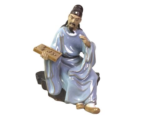COLLECTION CAPPODIMONTE POTTERY FIGURES, along with others, including a Chinese figure of a scholar, also two tankardsQty: 13