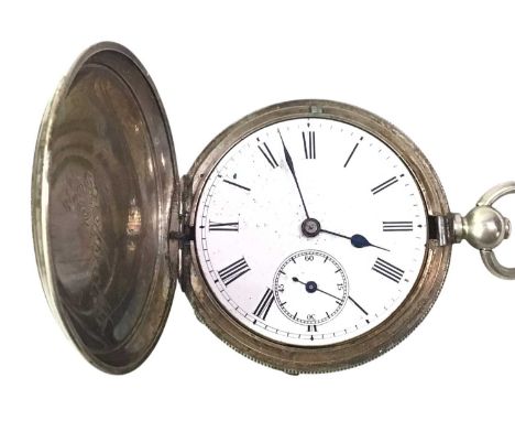 GROUP OF SILVER POCKET WATCHES, along with a seal and a trench art style lighter