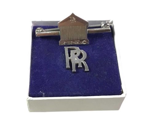 ROLLS ROYCE TIE PIN AND BROOCH, in original box