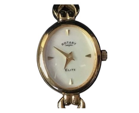 ROTARY LADIES WRIST WATCH, with mother of pearl effect face, bracelet strap and original box