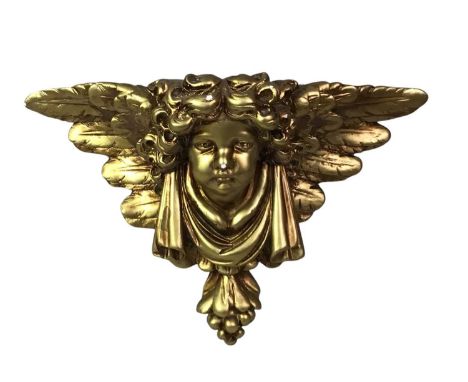 TWO PAIRS OF DECORATIVE WALL SCONCES, of two forms, one of a scrolling, tapered, decorative shape, with small shelf, and the 