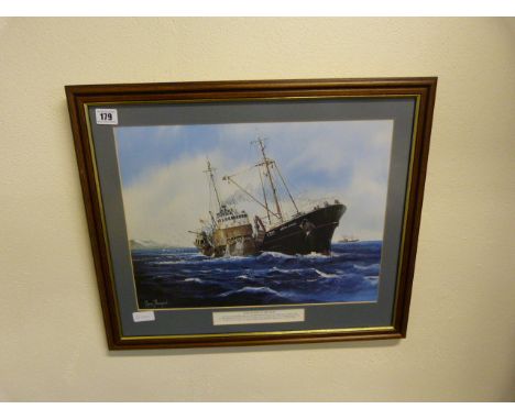 Framed Adrian Thompson Print - Harvester of The Deep