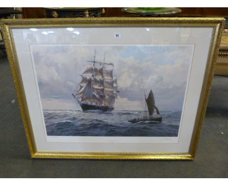 Framed Artist Proof Print "Tweed In The Channel" Signed Steven Dews