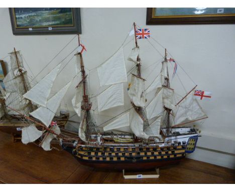 Hand Built Model Galleon HMS Victory