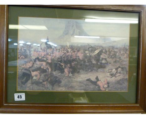Framed Print Depicting The Zulu Wars