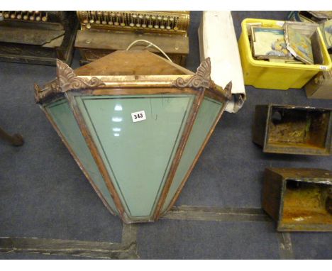 Copper Glazed Outdoor Hanging Lantern