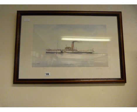 Framed Signed Print The Winfield Castle by David Bell