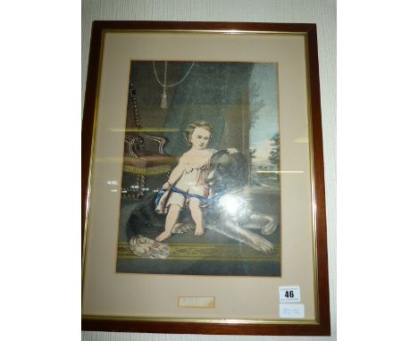 Framed Victorian Print - Fidelity