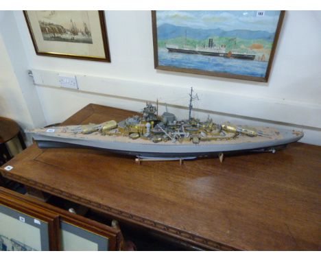 Hand Built Scale Model of The "Bismark"