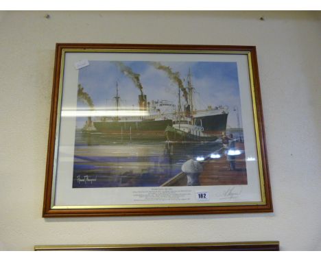 Framed Adrian Thompson Print - Home from The Med