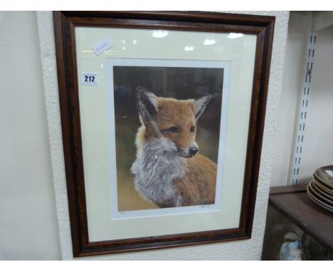 Framed Limited Edition Print Depicting A Fox