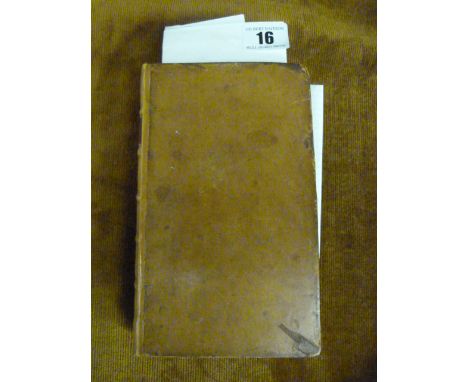Book Entitled The Art of Healing by Thomas Marryat M D 6th Edition Printed by M Sweeney Birmingham 1777