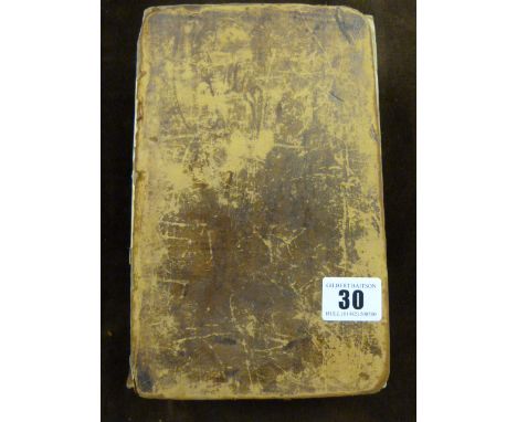Book Entitled Domestic Medicine of Treatise for The Prevention & Cure of Diseases by William Buckham M D Printed London 1783