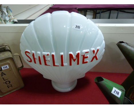 Vintage Shell Mex Illuminating Globe Light