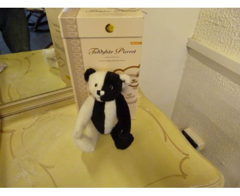 Boxed Steiff Pierrot Teddy Bear