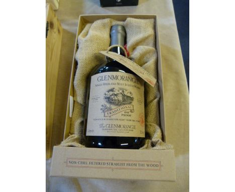 Bottle of Glenmorangie Single Highland Malt Scotch Whiskey